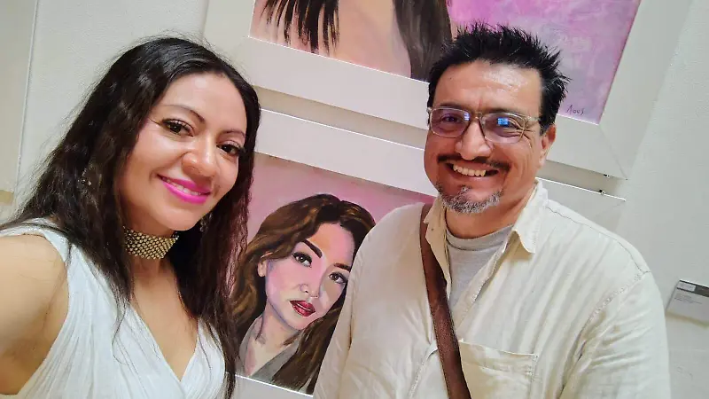 Luz ha tomado talleres en técnica al fresco y acuarela con Gerardo Martínez.